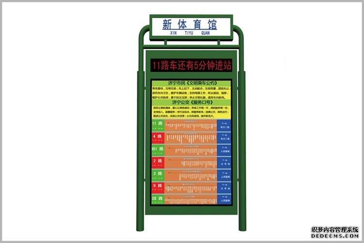 包括下述內(nèi)容：路別、本站名稱、本站名稱的漢語拼音、行車方向、全線各站名稱、站號